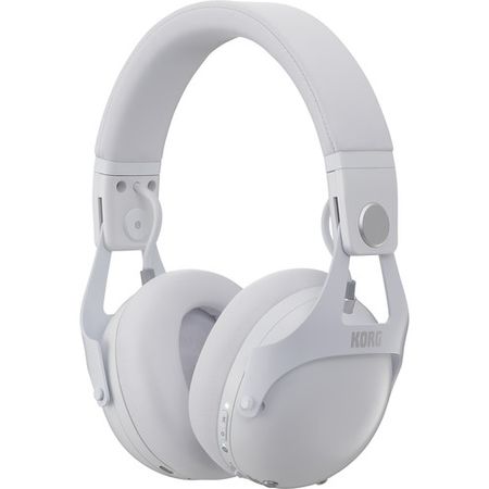 Korg NCQ1 Auriculares DJ de cancelación de ruido inteligente con Bluetooth (blanco)