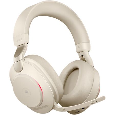 JABRA EVOLVE2 85 Auriculares inalámbricos inalámbricos de cancelación de ruido (Microsoft Teams, ... JABRA EVOLVE2 85 Auriculares inalámbricos inalámbricos de cancelación de ruido (Microsoft Teams, USB Type-C, Beige)