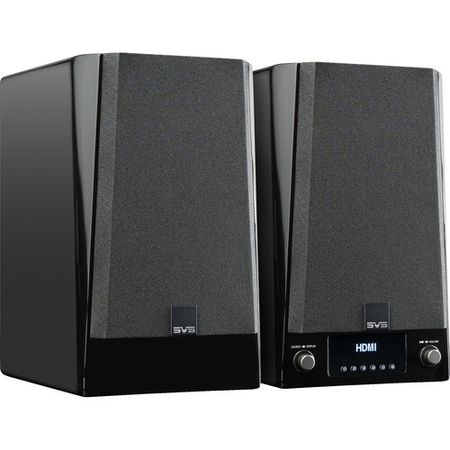 SVS Prime Wireless Pro Altavoces de estantería inalámbricos activos de 2 vías (negro brillante pi... SVS Prime Wireless Pro Altavoces de estantería inalámbricos activos de 2 vías (negro brillante piano, par)