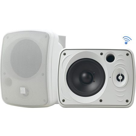 Pyle Pro PDWR55BTRFW Altavoces Bluetooth al aire libre para todo clima (blanco, par)