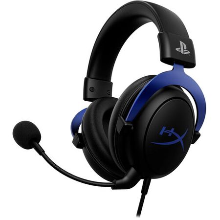Auriculares estéreo para juegos HyperX Cloud para PlayStation 4 y 5 (negro/azul)