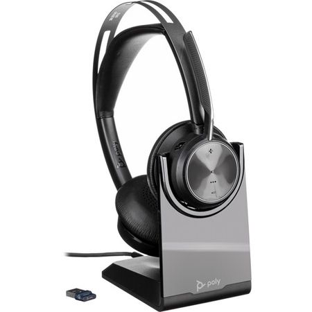 Plantronics Voyager Focus 2 UC Auriculares estéreo con cancelación de ruido en la oreja (estándar... Plantronics Voyager Focus 2 UC Auriculares estéreo con cancelación de ruido en la oreja (estándar, USB tipo A, soporte de carga)