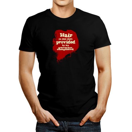 Polo De Hombre Idakoos Hair On This Shirt Provided By German Shepherd Negro M