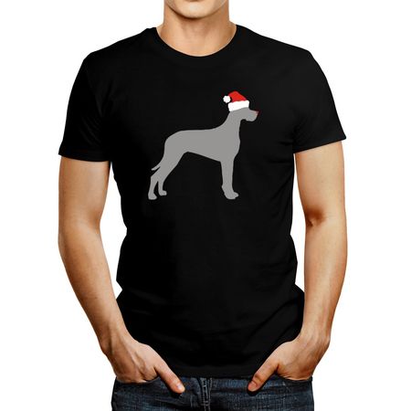 Polo De Hombre Idakoos Great Dane Christmas Negro L