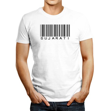 Polo De Hombre Idakoos Gujarati Barcode Blanco M