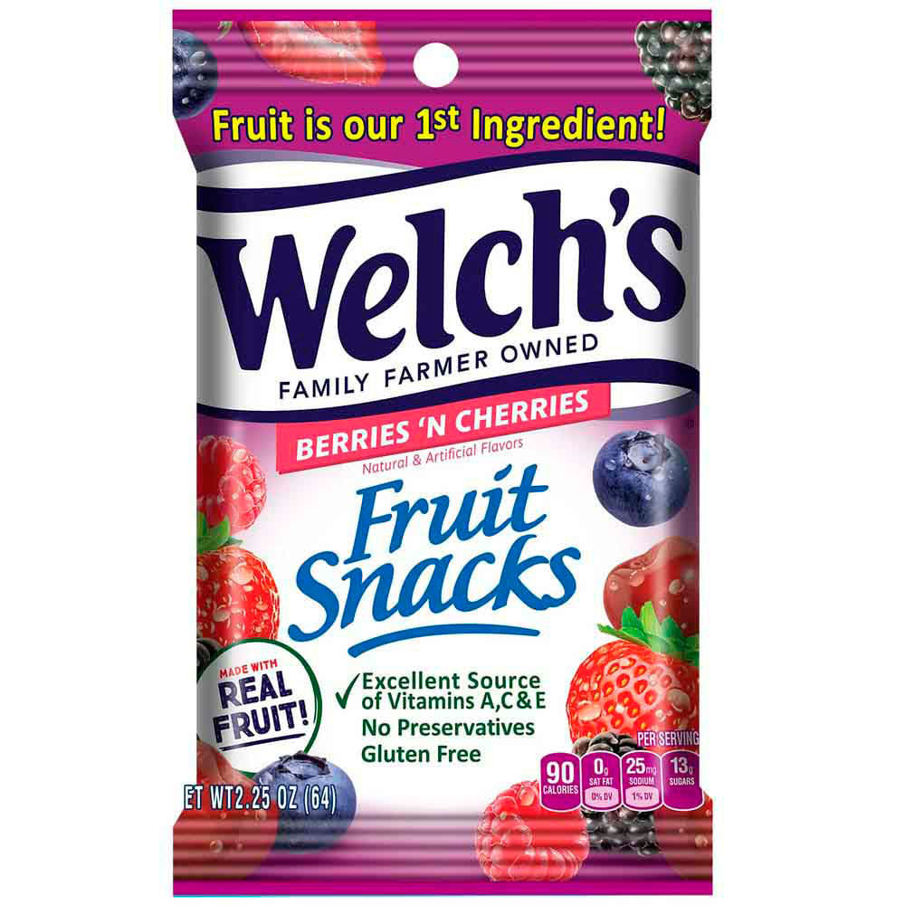 Gomitas WELCH'S Berries & Cherries Paquete 64g