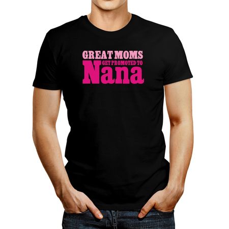 Polo De Hombre Idakoos Great Moms Get Promoted To Nana Negro XXXL