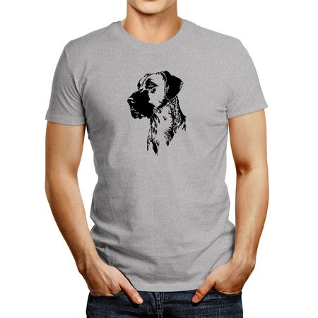 Polo De Hombre Idakoos Great Dane Face Special Graphic Gris Oscuro XXL