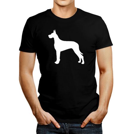 Polo De Hombre Idakoos Great Dane Silhouette 2 Negro M