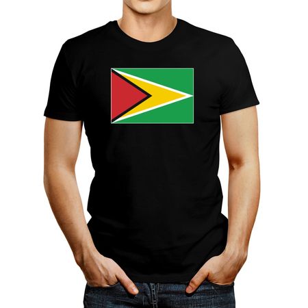 Polo De Hombre Idakoos Guyana Flag Negro XXL