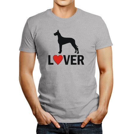 Polo De Hombre Idakoos Great Dane Lover Lovin Gris Oscuro S