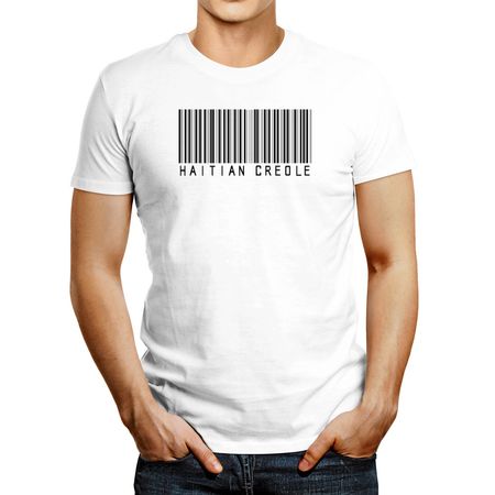 Polo De Hombre Idakoos Haitian Creole Barcode Blanco M