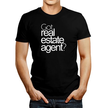 Polo De Hombre Idakoos Got Real Estate Agent? Bold Negro XS