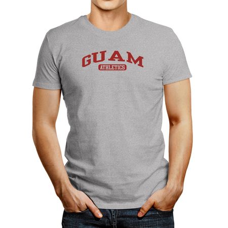 Polo De Hombre Idakoos Guam Athletics Upward Arc Style Gris Oscuro XS