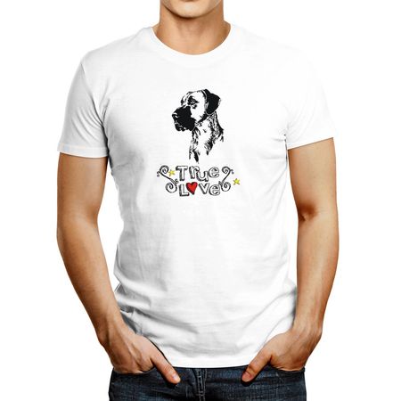 Polo De Hombre Idakoos Great Dane True Love Blanco XXXL