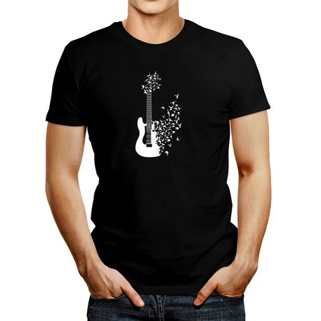 Polo De Hombre Idakoos Guitar Flying Crows Negro S