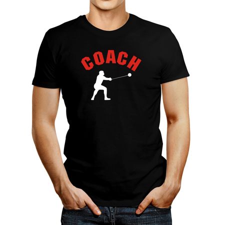 Polo De Hombre Idakoos Hammer Throw Coach Negro XXXL