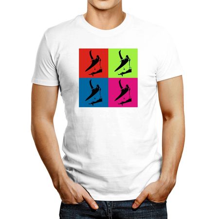 Polo De Hombre Idakoos Gymnastics Warhol Blanco S