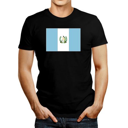 Polo De Hombre Idakoos Guatemala Flag Negro XL