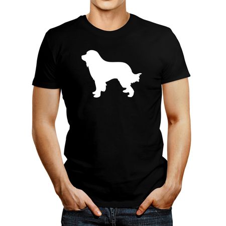 Polo De Hombre Idakoos Great Pyrenees Silhouette Negro S