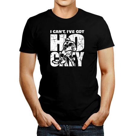 Polo de Hombre Idakoos I Can'T I'Ve Got Hockey 2 Negro XS