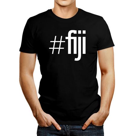 Polo de Hombre Idakoos Hashtag Fiji Negro XL