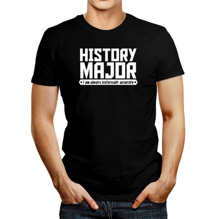 Polo de Hombre Idakoos History Major I Am Always Historically Accurate Negro XL