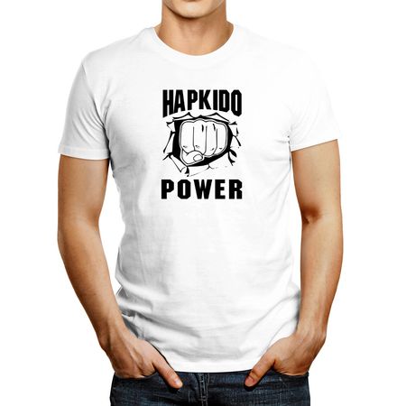 Polo de Hombre Idakoos Hapkido Power Blanco XL