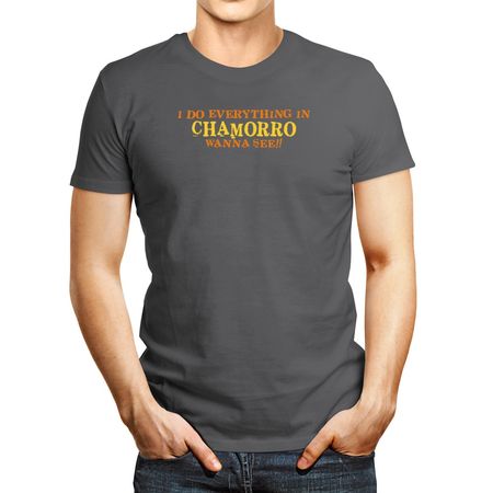 Polo de Hombre Idakoos I Do Everything In Chamorro Wanna See? Plateado XS