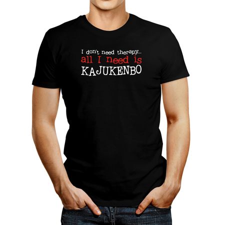 Polo de Hombre Idakoos I Don'T Need Therapy All I Need Is Kajukenbo Negro S