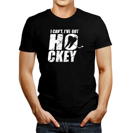 Polo de Hombre Idakoos I Can'T I'Ve Got Hockey Negro XS