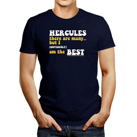 Polo de Hombre Idakoos Hercules There Are Many But I Am The Best Azul Marino L