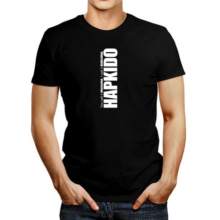 Polo de Hombre Idakoos Hapkido dedication Hapkido Negro XL