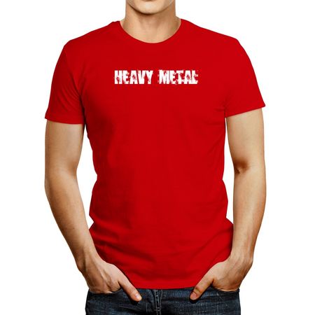 Polo de Hombre Idakoos Heavy Metal Simple Rojo XXL