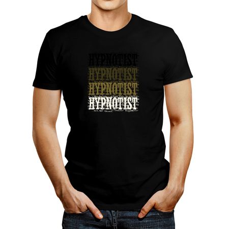 Polo de Hombre Idakoos Hypnotist Retro Vintage Negro XXL