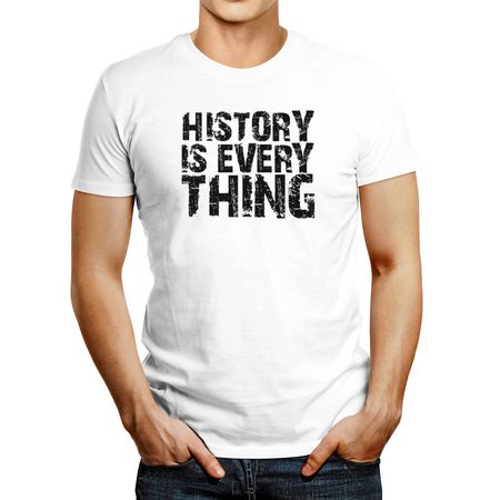 Polo de Hombre Idakoos History Is Everything Blanco XXL