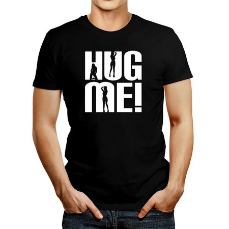 Polo de Hombre Idakoos Hug Me! Negro XXL