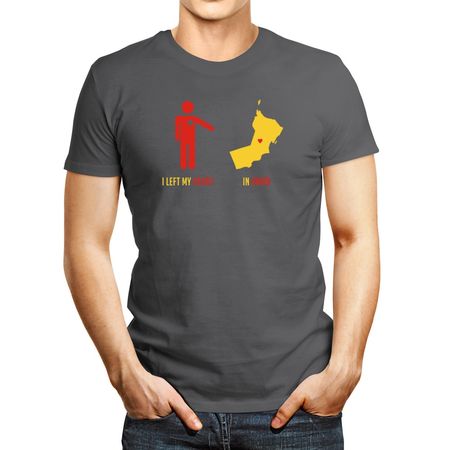 Polo de Hombre Idakoos I Left My Heart In Omanmap Plateado L