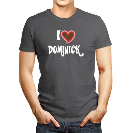 Polo de Hombre Idakoos I Love Dominick Tricolor Heart Plateado M