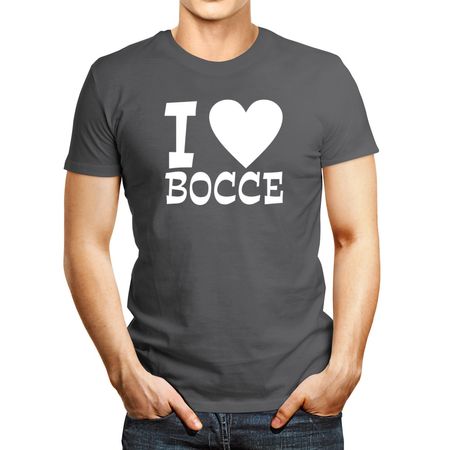 Polo de Hombre Idakoos I Love Bocce Plateado S