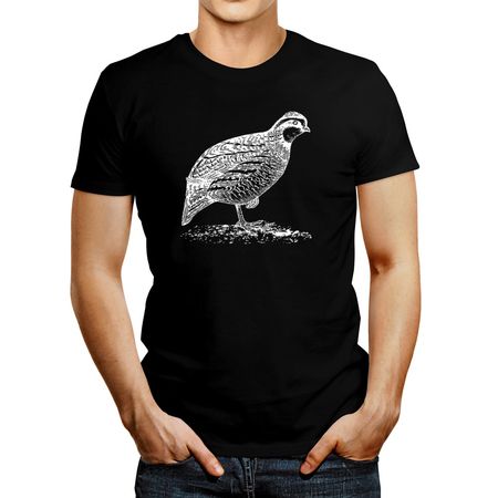 Polo de Hombre Idakoos Quail Sketch Negro XXXL