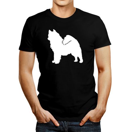 Polo de Hombre Idakoos Samoyed Silhouette Negro L