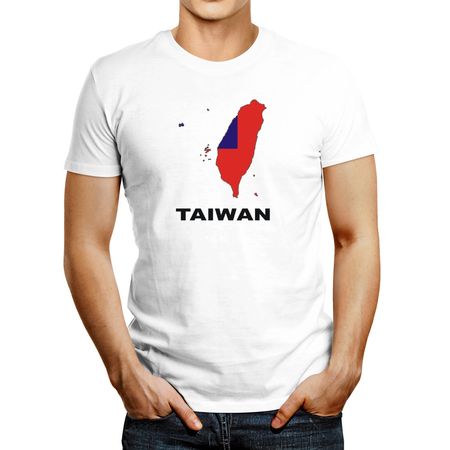 Polo de Hombre Idakoos Taiwancountry Map Color Blanco XL