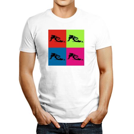 Polo de Hombre Idakoos Snowboarding Warhol Blanco XS