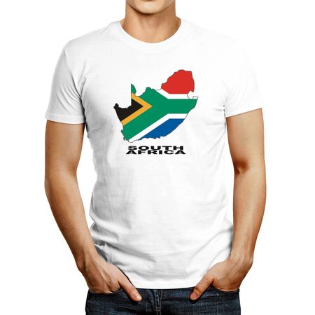 Polo de Hombre Idakoos South Africacountry Map Color Blanco XS