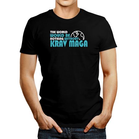 Polo de Hombre Idakoos The World Would Be Nothing Without Krav Maga Negro M