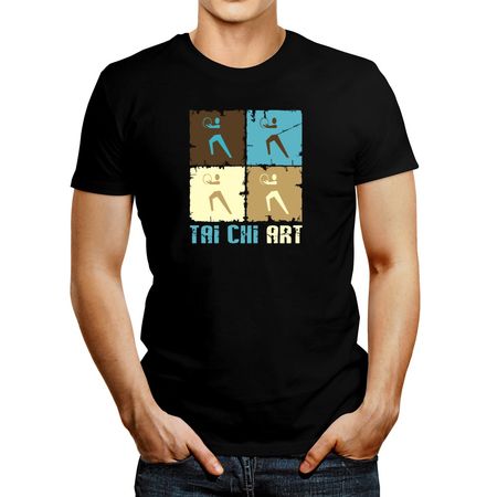 Polo de Hombre Idakoos Tai Chi Art Negro XS