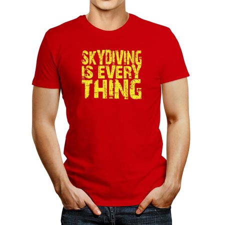 Polo de Hombre Idakoos Skydiving Is Everything Rojo XS