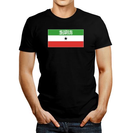 Polo de Hombre Idakoos Somaliland Flag Negro S