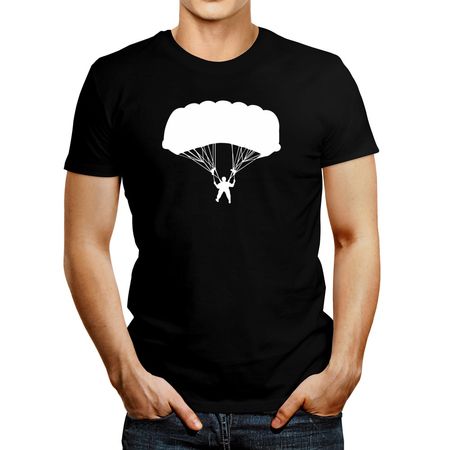 Polo de Hombre Idakoos Skydiving Slow Fall Negro XS